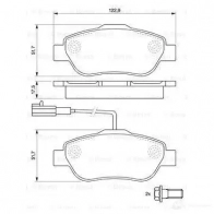 Тормозные колодки, комплект BOSCH 24072 0986494114 BP1024 342113 - Изображение 5