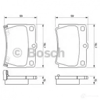 Тормозные колодки, комплект BOSCH 336393 23 593 0986424711 7602D733 - Изображение 5