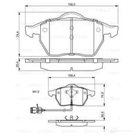 Тормозные колодки, комплект BOSCH 20676 0986460937 20 676 337709 - Изображение 5