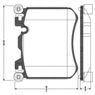 Тормозные колодки, комплект BOSCH V B9BX 1207239561 4047024771826 0986tb3099