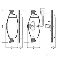 Тормозные колодки, комплект BOSCH D 648 7528 0986tb2241 D 648 7528 Ford Mondeo 1 (FD, GBP) Хэтчбек 2.0 i 16V 4x4 136 л.с. 1993 – 1996