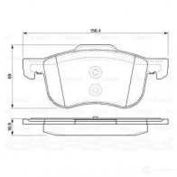 Тормозные колодки, комплект BOSCH 336270 23073 23 073 0986424540 - Изображение 5