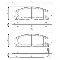 Тормозные колодки, комплект BOSCH BP1180 342255 24530 0986494268 - Изображение 7