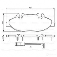 Тормозные колодки, комплект BOSCH 0986494081 2 4007 90R01139-254 342090 - Изображение 6