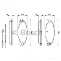 Тормозные колодки, комплект BOSCH 23 135 336250 BP269 0986424511 - Изображение 5