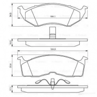 Тормозные колодки, комплект BOSCH 7470AD59;7597D730;7598D730;7623D730 336172 0986424363 23043 - Изображение 5