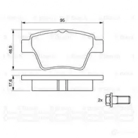 Тормозные колодки, комплект BOSCH 24150 0986494099 8833D1621 342101 - Изображение 5
