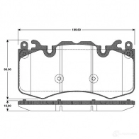 Тормозные колодки, комплект BOSCH 0986tb3110 24659 6016638 E9 90R -02A1055/2731