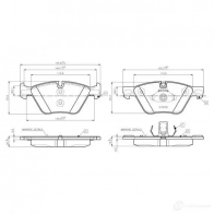 Тормозные колодки, комплект BOSCH Bmw 5 (F11) 6 Универсал 2.0 520 d xDrive 184 л.с. 2013 – 2014 4047024835382 8 X8BC4 0986tb3138