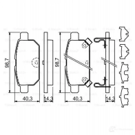 Тормозные колодки, комплект BOSCH 1193484364 BP1920 0986494931 25258 - Изображение 5