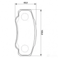 Тормозные колодки, комплект BOSCH 90R 01276/579 Fiat Ducato (244) 2 Фургон 2.8 JTD 127 л.с. 2005 – 2009 0986424704 23 921