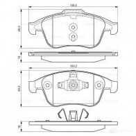 Тормозные колодки, комплект BOSCH 0986494381 BP1289 342366 24709 - Изображение 5