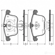 Тормозные колодки, комплект BOSCH 4047024115040 6016462 0986tb2867 D457 QOT