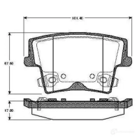 Тормозные колодки, комплект BOSCH 0986tb2887 E2 90R # 01119/2515 Dodge Challenger 3 (LC, LA) Купе 6.1 SRT8 431 л.с. 2007 – 2025 24163