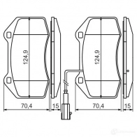 Тормозные колодки, комплект BOSCH 24162 0986494228 342216 BP1163 - Изображение 6