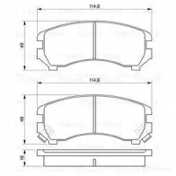 Тормозные колодки, комплект BOSCH 342006 0986493450 7213D311; 7248D357; 7332D452 21 345 - Изображение 7