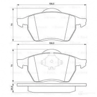 Тормозные колодки, комплект BOSCH 0986494003 342015 21 848 90R-010221/012 - Изображение 5