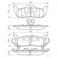 Тормозные колодки, комплект BOSCH 342140 0986494142 7945-D1087 24111 - Изображение 2