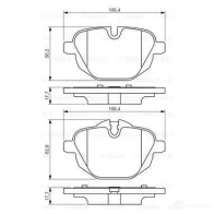 Тормозные колодки, комплект BOSCH 342413 0986494432 24561 BP1354 - Изображение 4