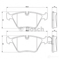 Тормозные колодки, комплект BOSCH 336495 0986424828 7284D394;7395D394;7397D394;7778D901 20 968 - Изображение 5