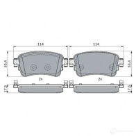 Тормозные колодки, комплект BOSCH P6JK 62 0986424437 1437243463 - Изображение 4