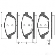 Тормозные колодки, комплект BOSCH Citroen C3 2 (SC, PF1) Хэтчбек 1.2 VTi 82 82 л.с. 2012 – 2025 0986tb3094 I6BJLX X 4047024771772
