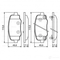 Тормозные колодки, комплект BOSCH 9044-D1809 0986494930 25733 1193484360 - Изображение 5
