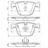 Тормозные колодки, комплект BOSCH 23884 0986494294 342281 BP1206 - Изображение 5