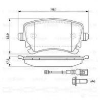 Тормозные колодки, комплект BOSCH 23326 7921D101 342108 0986494108 - Изображение 5