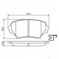 Тормозные колодки, комплект BOSCH 342177 0986494188 8295D117 24297 - Изображение 2