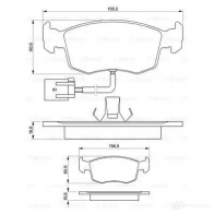 Тормозные колодки, комплект BOSCH 21 583 0986424352 7630D762 336166 - Изображение 5