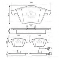 Тормозные колодки, комплект BOSCH 342104 23801 BP1013 0986494103 - Изображение 6
