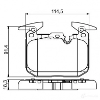 Тормозные колодки, комплект BOSCH 0986494674 1193483864 25028 BP1669 - Изображение 7