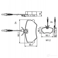 Тормозные колодки, комплект BOSCH BP2023 0986494849 23169 1193484273 - Изображение 4
