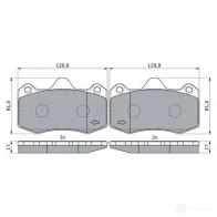 Тормозные колодки, комплект BOSCH 0986424399 1437243556 D AQCY - Изображение 3