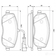 Тормозные колодки, комплект BOSCH 20261 BP978 0986494068 342077 - Изображение 5