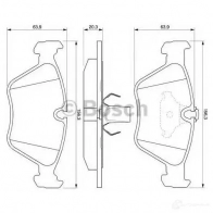 Тормозные колодки, комплект BOSCH 21 677 21677 0986424485 336238 - Изображение 5