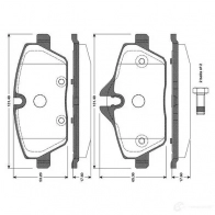Тормозные колодки, комплект BOSCH 0986tb3112 KWT6 T Bmw 2 Active Tourer 4047024790681
