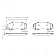 Тормозные колодки, комплект BOSCH 0986tb3108 Opel Insignia (A) 1 Седан 2.0 Biturbo CDTI 4x4 (69) 190 л.с. 2008 – 2011 4047024790643 OG LBELM