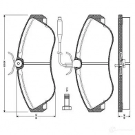 Тормозные колодки, комплект BOSCH E1 90R - 01249/347 0986tb2029 Peugeot Boxer 3 (250) Автобус 2.8 HDI 16 Lugares 127 л.с. 2005 – 2009 WVA 21799