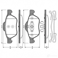 Тормозные колодки, комплект BOSCH E9 90R - 01108/522 POAT2Z 0986tb3067 Renault Megane (KM) 2 Универсал 1.6 Dynamique Flex 110 л.с. 2006 – 2012