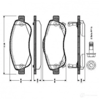 Тормозные колодки, комплект BOSCH 0986tb3013 3P0 A5FX Honda CR-V 3 (RE) Кроссовер 2.2 i CTDi 4WD (RE6) 140 л.с. 2007 – 2025 4047024559691