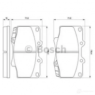 Тормозные колодки, комплект BOSCH 21 775 21775 336081 0986424134 - Изображение 5