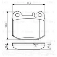 Тормозные колодки, комплект BOSCH 23157 BP1332 0986494410 342392 - Изображение 6