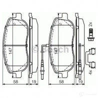 Тормозные колодки, комплект BOSCH 0986494615 20 261 8376D125 1193483676 - Изображение 5