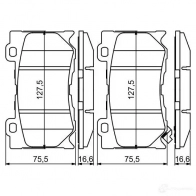 Тормозные колодки, комплект BOSCH 342577 BP1702 0986494707 24920 - Изображение 7