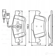 Тормозные колодки, комплект BOSCH 24727 BP1376 0986494453 342434 - Изображение 7