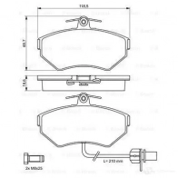 Тормозные колодки, комплект BOSCH 342054 23 393 23393 0986494042 - Изображение 5