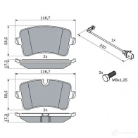 Тормозные колодки, комплект BOSCH BP1409 342455 24606 0986494488 - Изображение 5