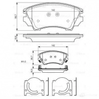Тормозные колодки, комплект BOSCH 0986494275 342262 24412 BP1187 - Изображение 6